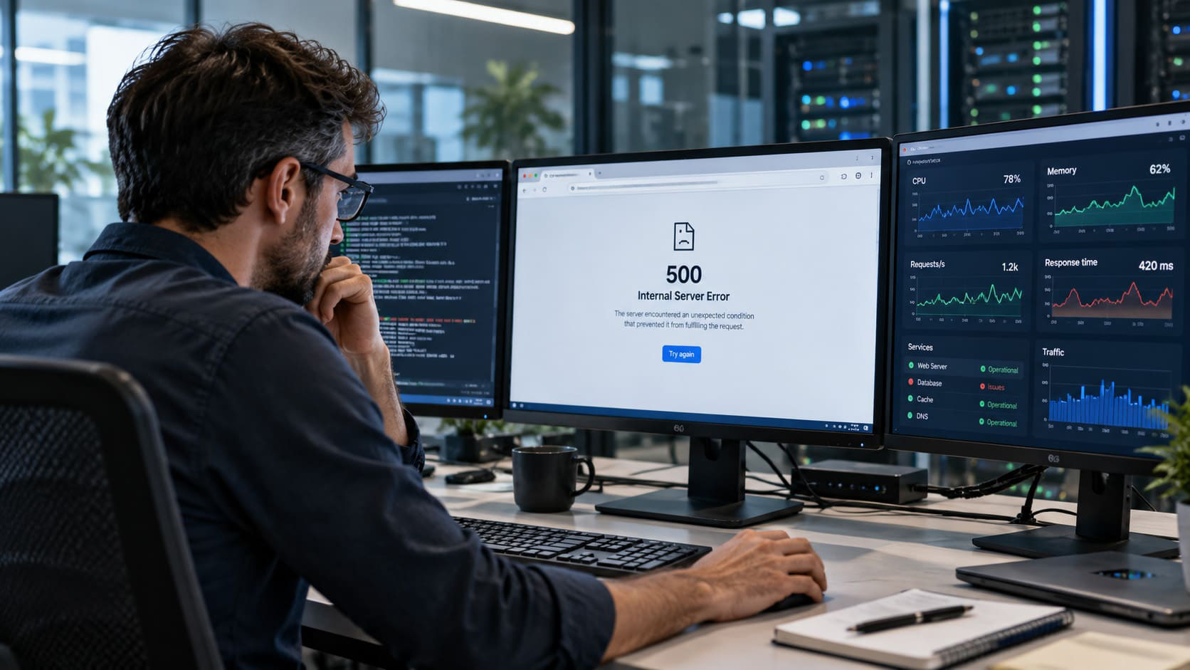 Qué pasa cuando una web se cae y el problema está en el hosting