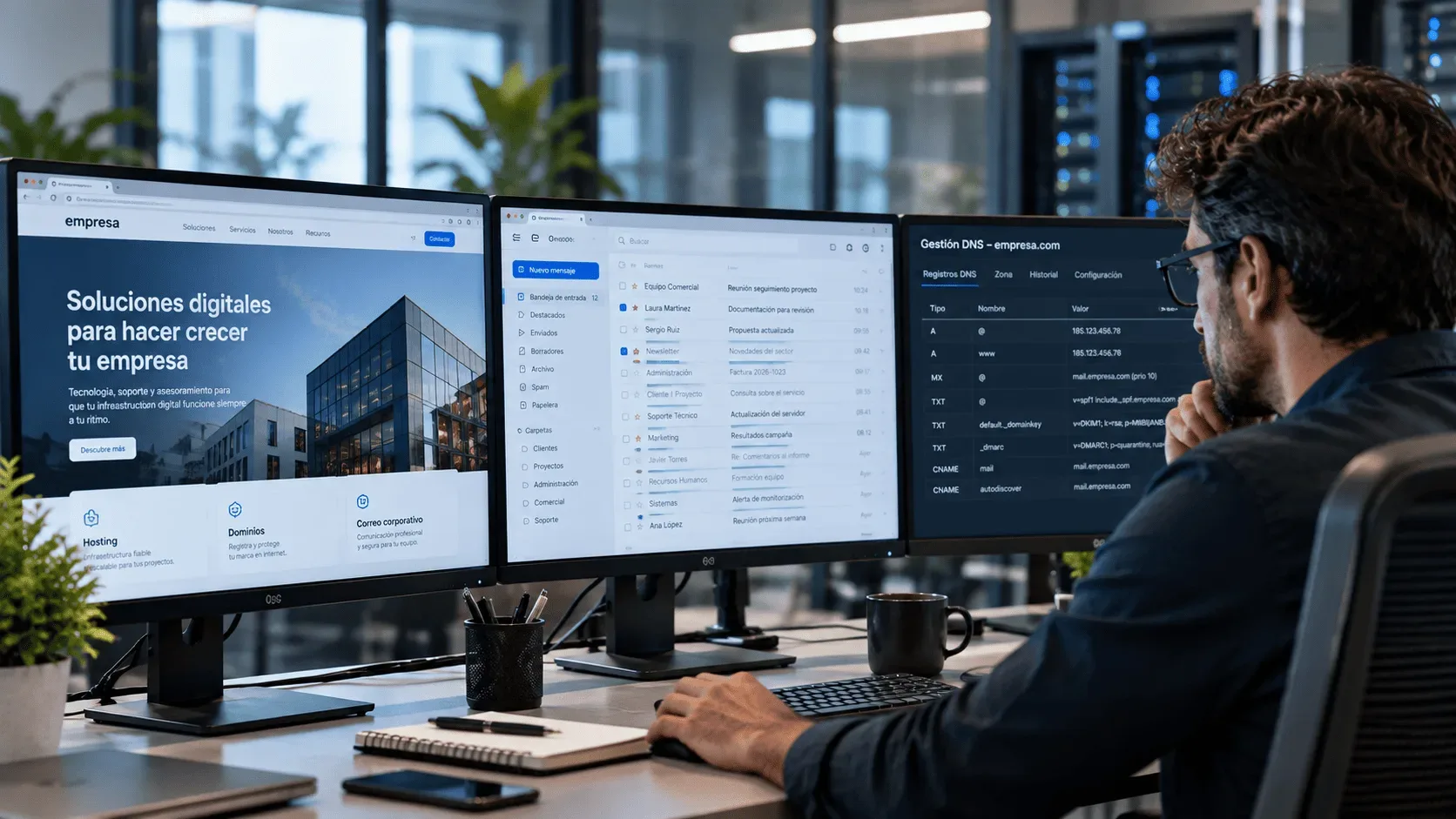 Hosting i correu corporatiu: per què convé gestionar-los bé des del principi